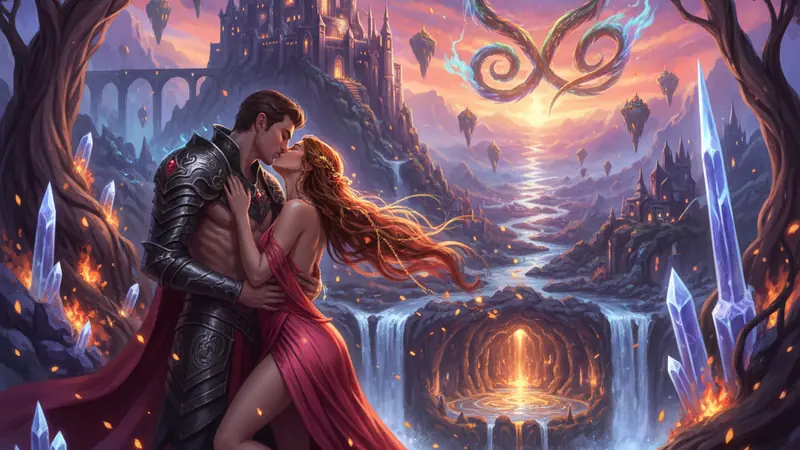 Spicy Romantasy Subgenre Illustration