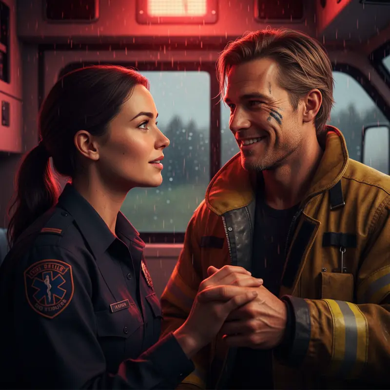 The Firefighter's Flame - Personalized Contemporary Romance Story Preview