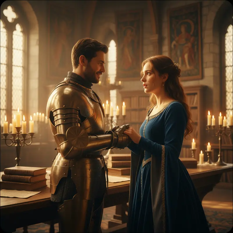 The Golden Knight - Personalized Historical Romance Story Preview